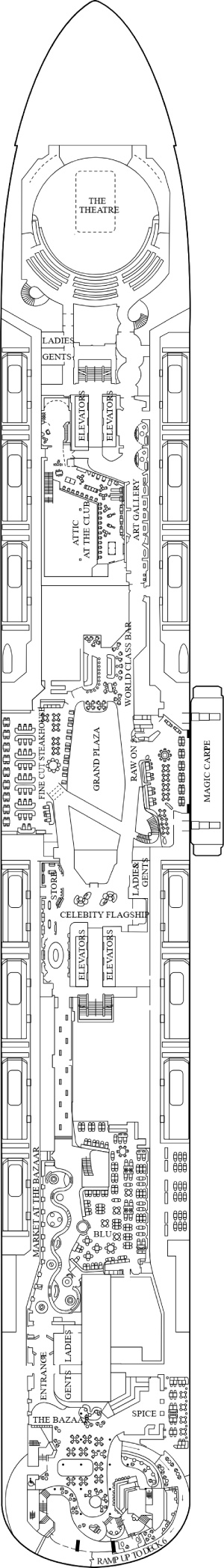 Celebrity Xcel Deck 5 deck plan