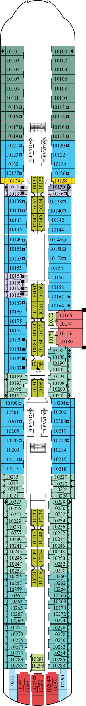 Celebrity Xcel Deck 10 deck plan