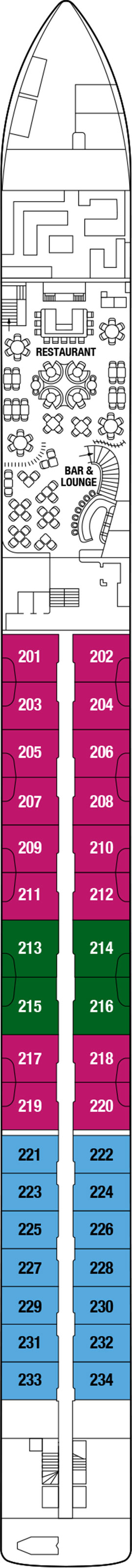 Celebrity Seeker Deck 2 deck plan