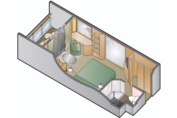 Veranda Stateroom (Partial View)