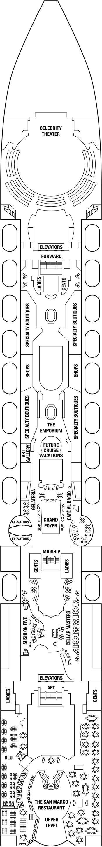 Celebrity Constellation Deck 5 deck plan