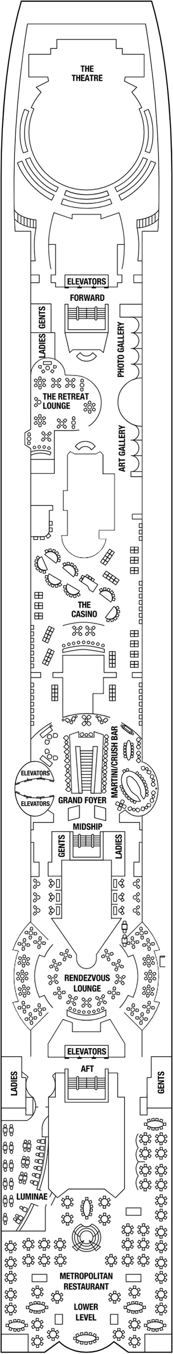 Celebrity Millennium Deck 4 deck plan