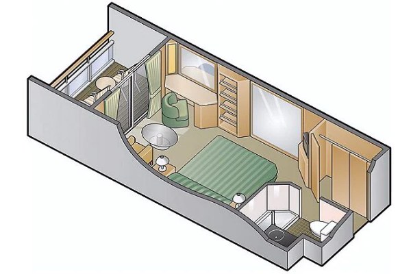 Veranda Stateroom (Partial View)