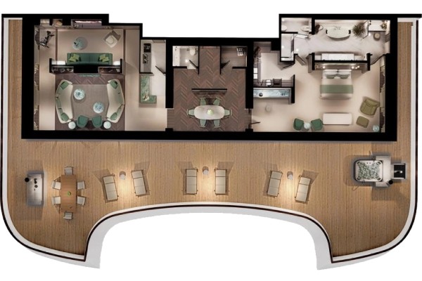 Two Room Crystal Owner's Suite