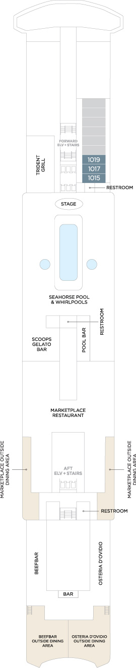 Crystal Grace Deck 10 deck plan