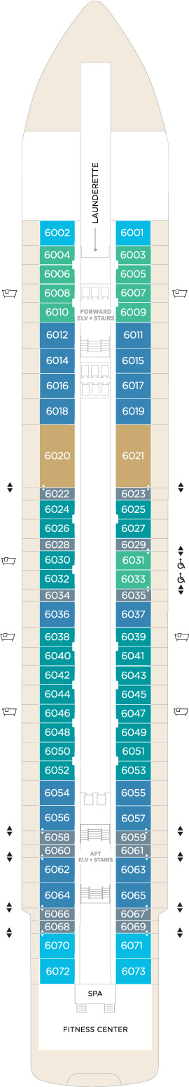 Crystal Grace Deck 6 deck plan