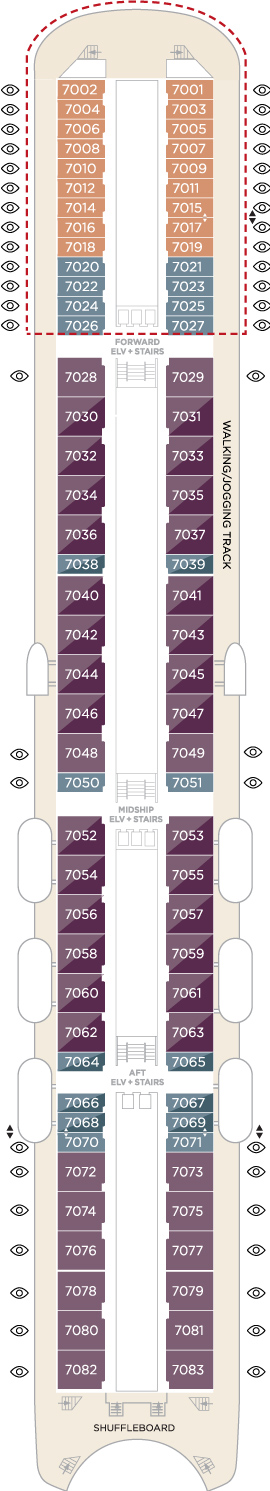 Crystal Symphony Deck 7 deck plan