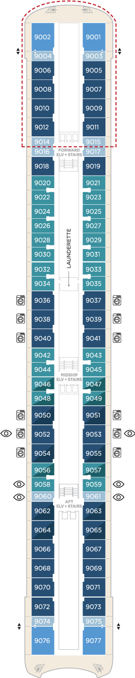 Crystal Symphony Deck 9 deck plan