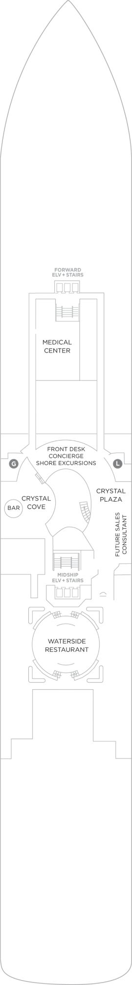 Crystal Serenity Deck 5 deck plan