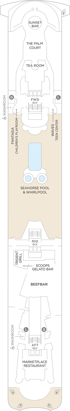Crystal Serenity Deck 12 deck plan