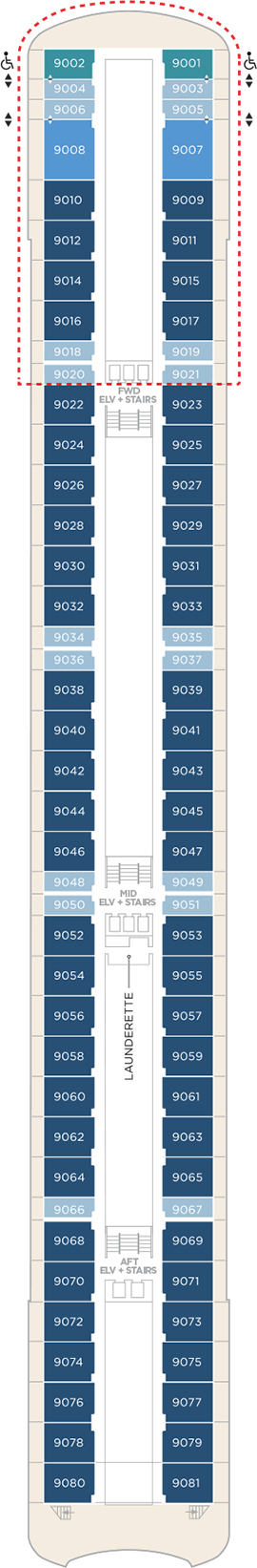 Crystal Serenity Deck 9 deck plan