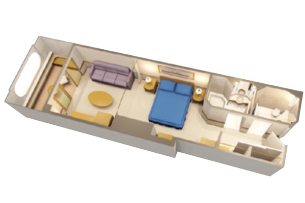 Deluxe Oceanview Stateroom with Navigator's Verandah