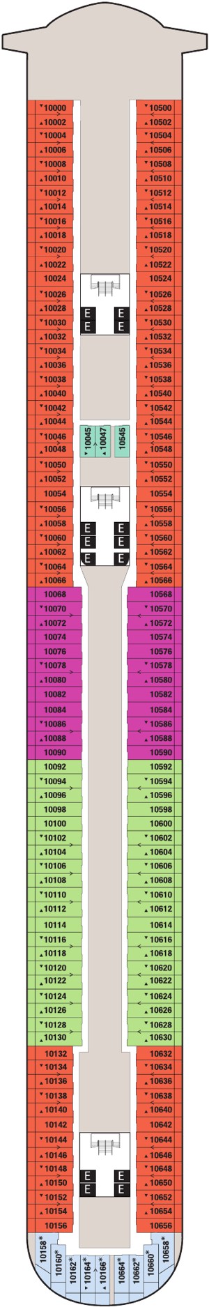 Disney Dream Deck 10 deck plan