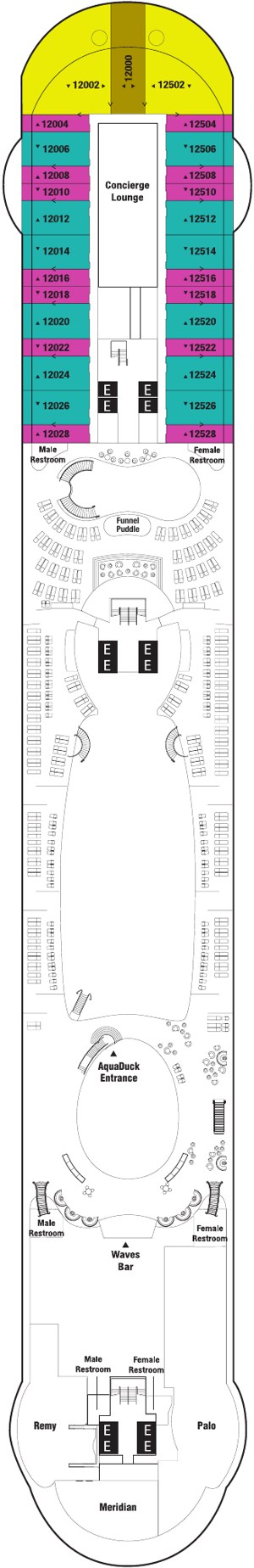Disney Dream Deck 12 deck plan
