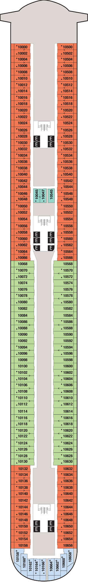 Disney Fantasy Deck 10 deck plan