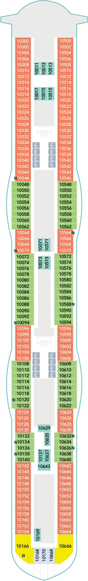 Disney Wish Deck 10 deck plan