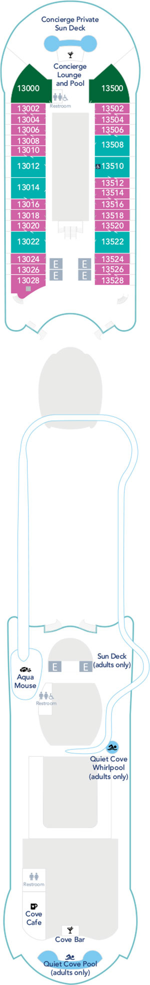 Disney Wish Deck 13 deck plan