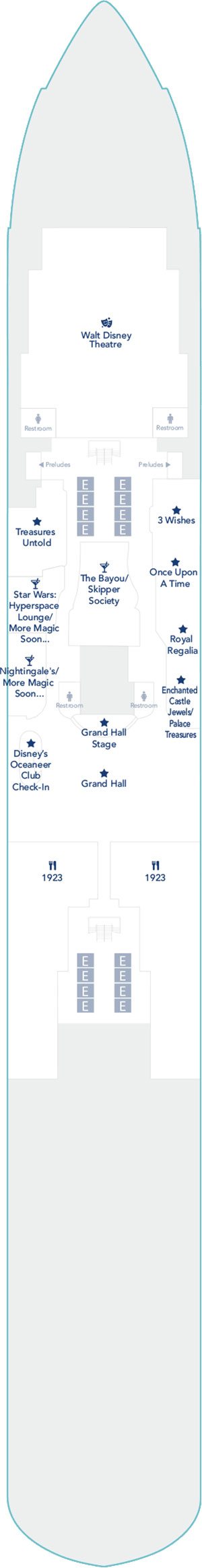 Disney Wish Deck 3 deck plan