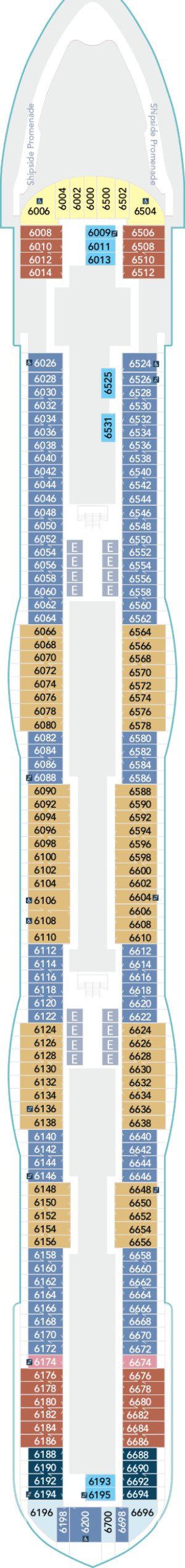 Disney Wish Deck 6 deck plan