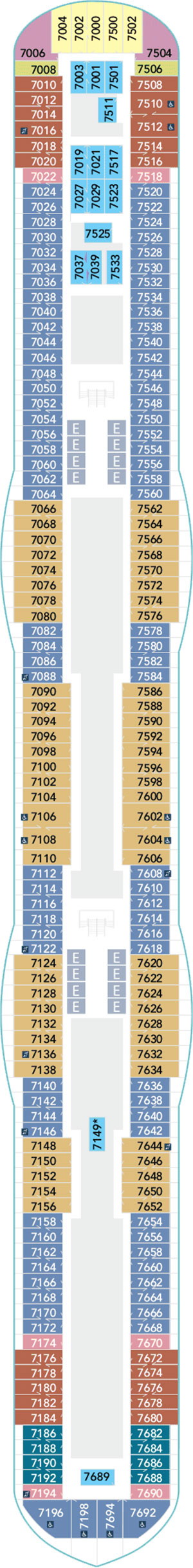 Disney Wish Deck 7 deck plan