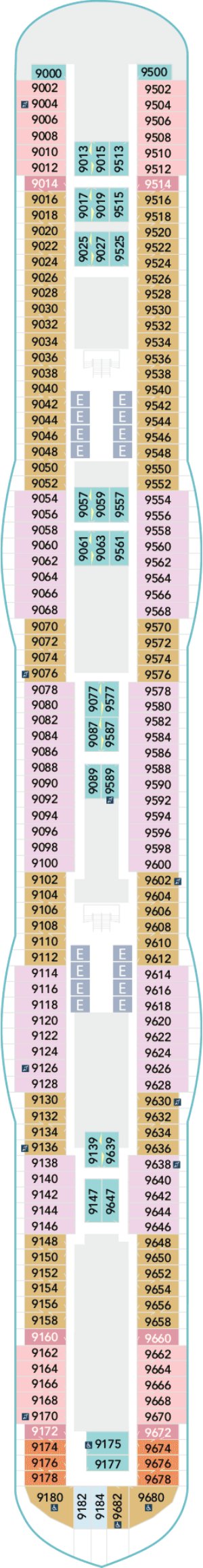 Disney Wish Deck 9 deck plan