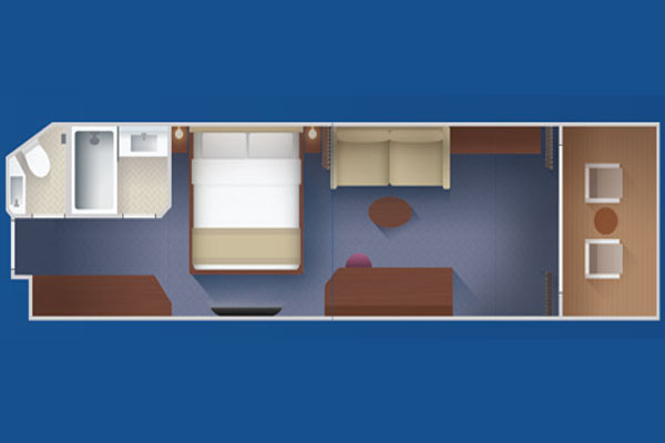Deluxe Family Oceanview Stateroom with Verandah