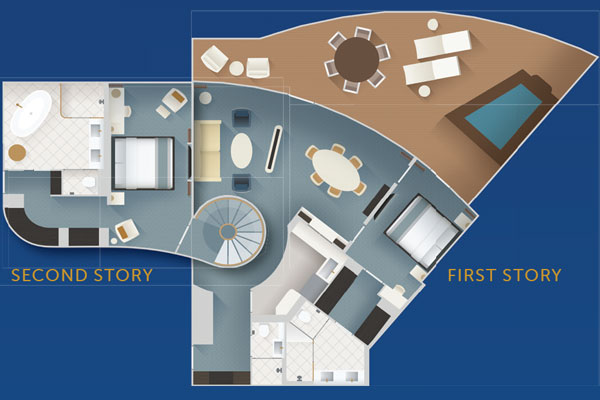 Concierge 2-Story Royal Suite with Verandah