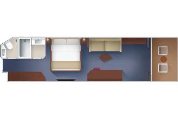 Deluxe Oceanview Stateroom with Verandah