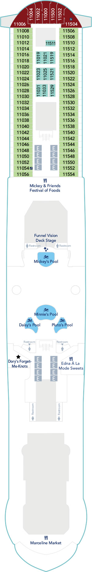 Disney Destiny Deck 11 deck plan