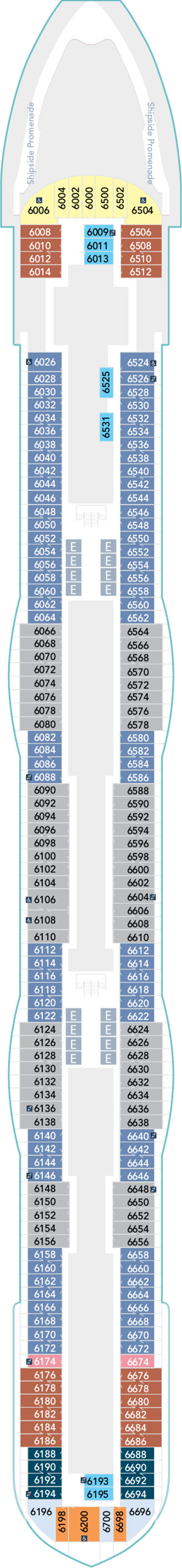 Disney Destiny Deck 6 deck plan