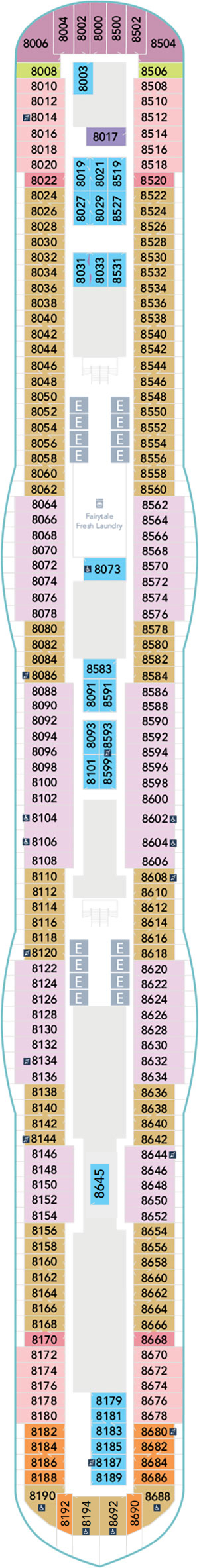 Disney Destiny Deck 8 deck plan