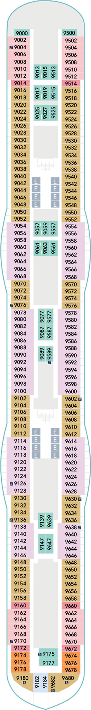Disney Destiny Deck 9 deck plan