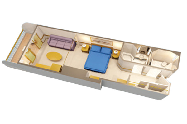 Deluxe Stateroom with White Wall Verandah