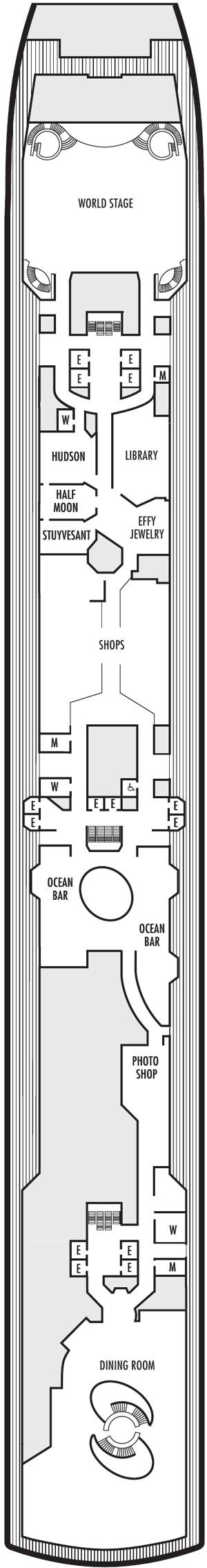 Eurodam Deck 3 - Promenade Deck deck plan
