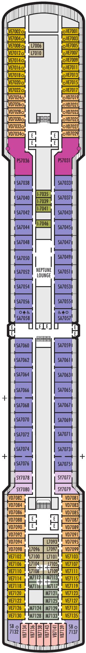 Nieuw Amsterdam Deck 7 - Rotterdam Deck deck plan