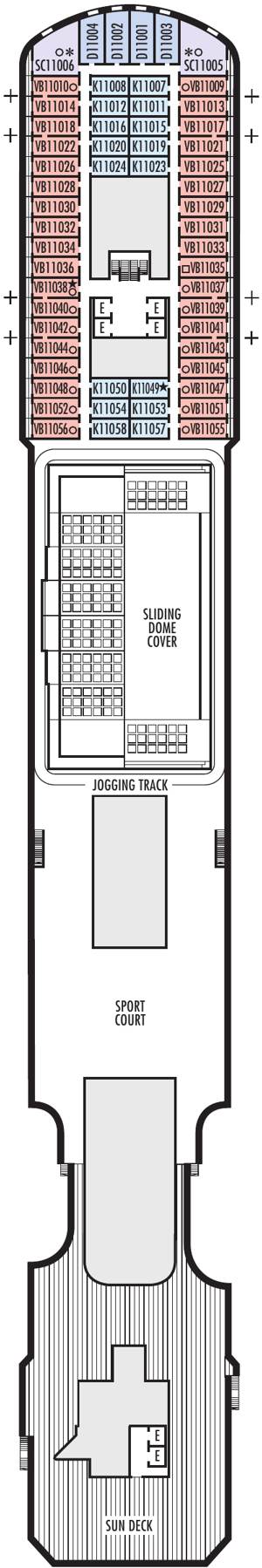 Nieuw Statendam Deck 11 deck plan