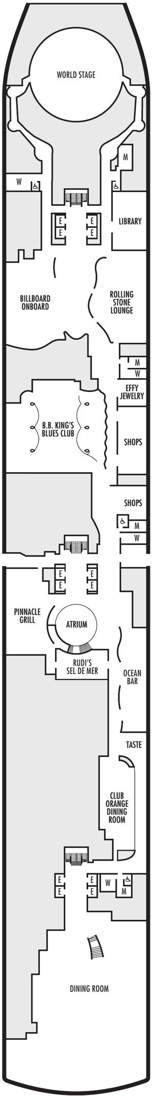 Nieuw Statendam Deck 2 deck plan