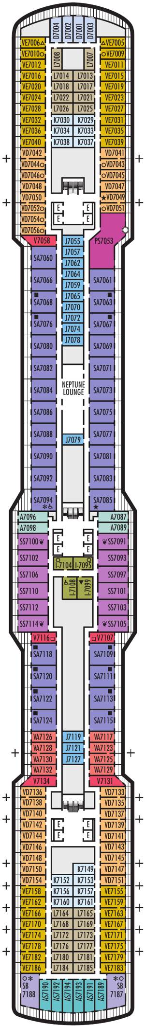 Nieuw Statendam Deck 7 deck plan