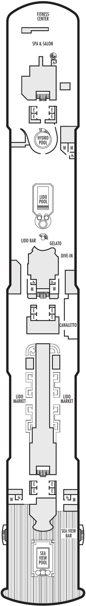 Nieuw Statendam Deck 9 deck plan
