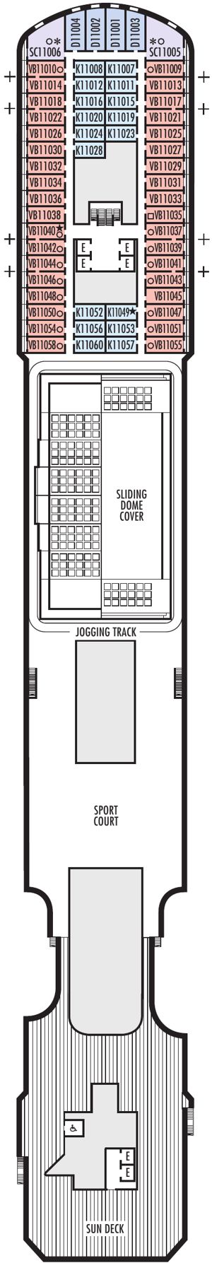 Rotterdam Deck 11 deck plan