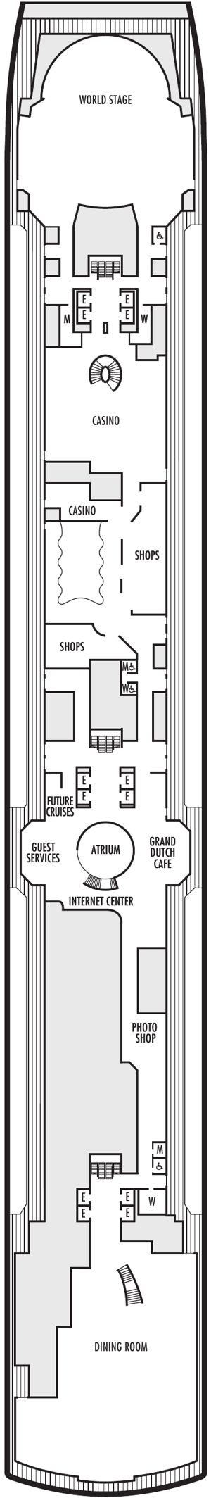 Rotterdam Deck 3 deck plan