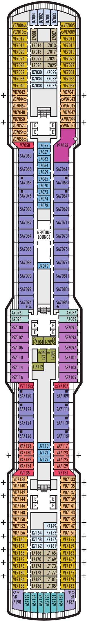 Rotterdam Deck 7 deck plan