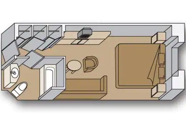 Large Oceanview Stateroom (Fully Obstructed Views)