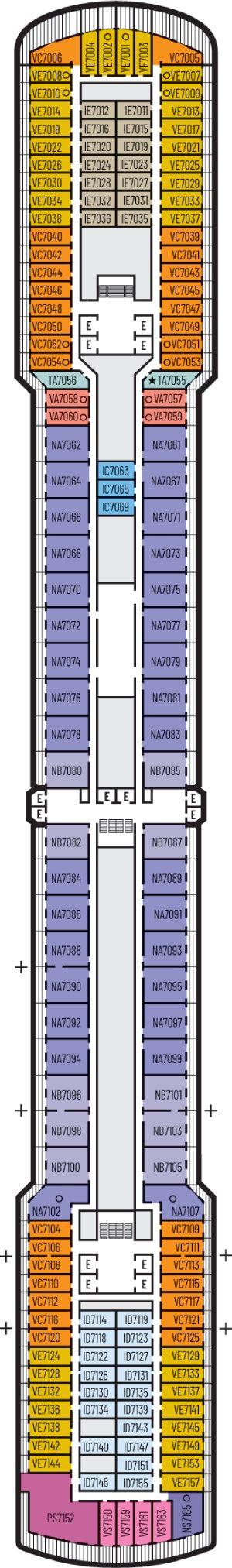 Oosterdam Deck 7 - Rotterdam Deck deck plan