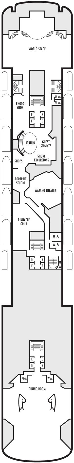 Volendam Deck 4 - Promenade Deck deck plan