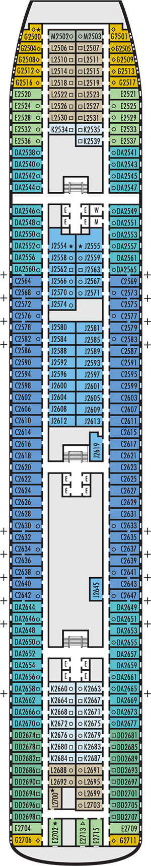 Volendam Deck 2 - Main Deck deck plan