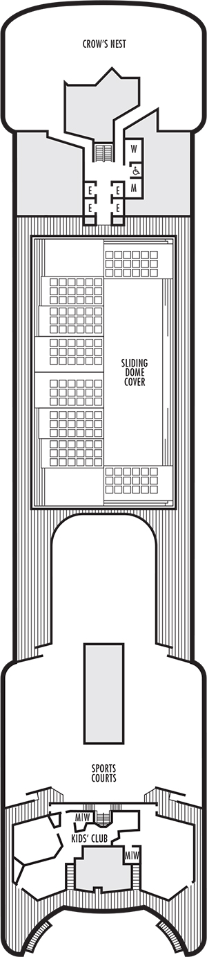 Volendam Deck 9 - Sports Deck deck plan