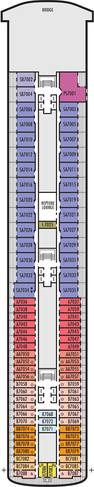 Zaandam Deck 7 - Navigation Deck deck plan