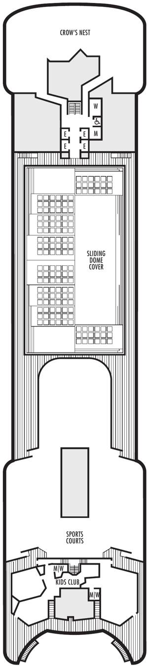 Zaandam Deck 9 - Sports Deck deck plan