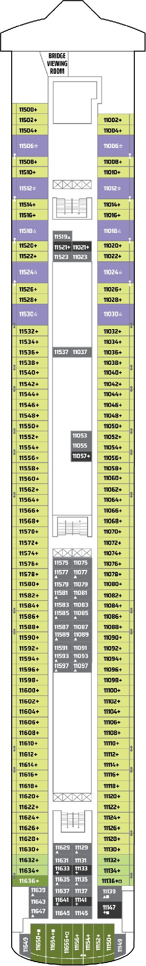 Norwegian Pearl Deck 11 deck plan